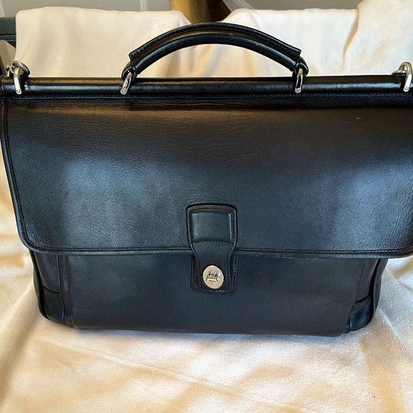 Vintage Coach Barclay Leather Briefcase - Picture 1 of 10